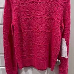 Sundance Fuchsia Crew Neck Sweater